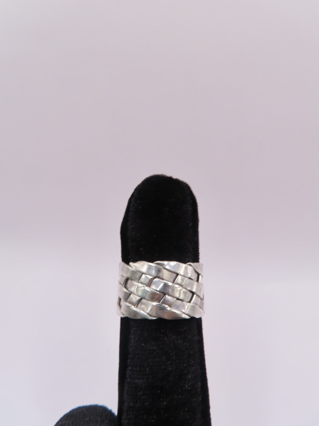 925 silver braided ring