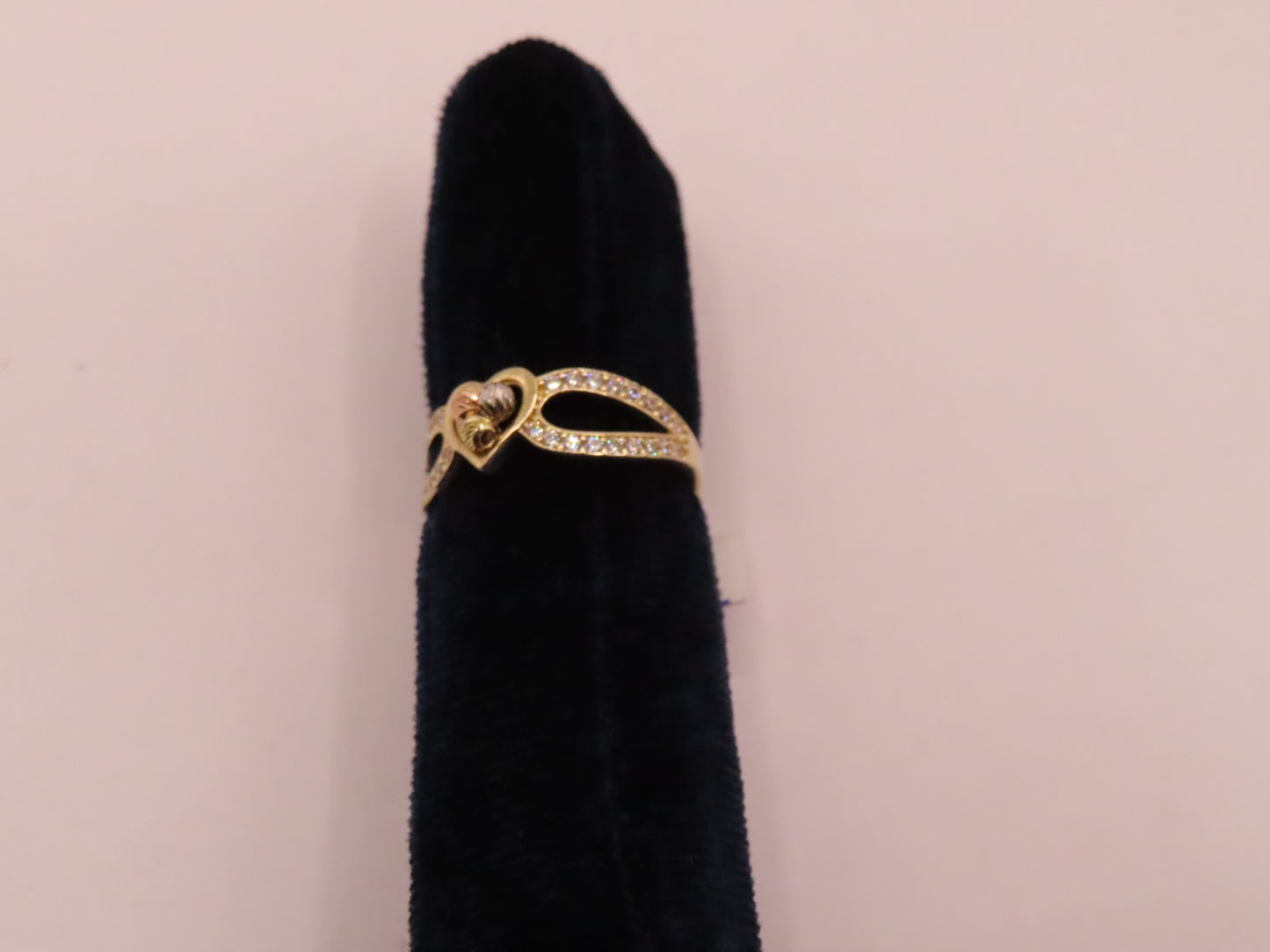 14 Gold Heart Ring ( Yellow, Rose, White)