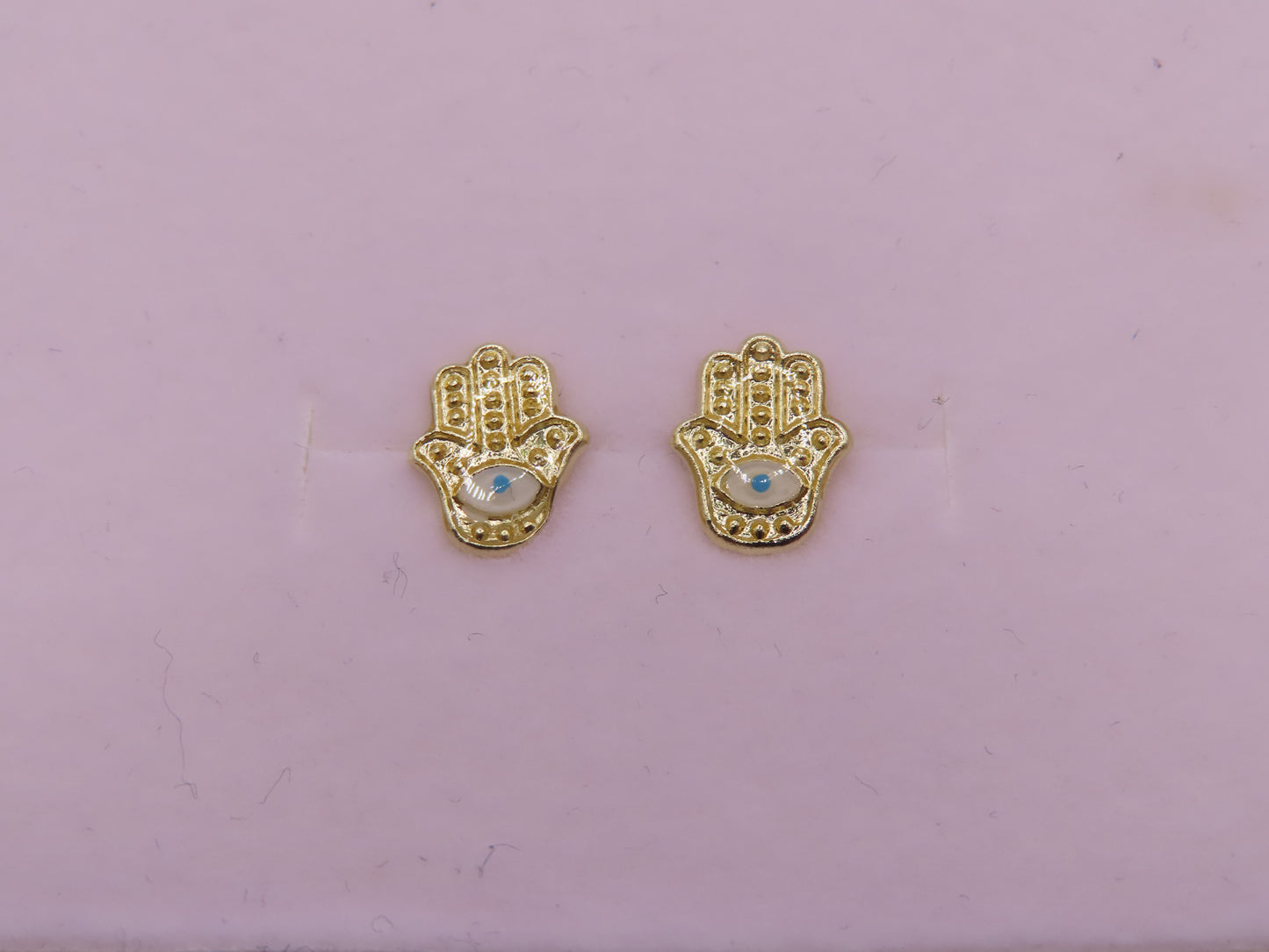10k Gold evil eye Earrings