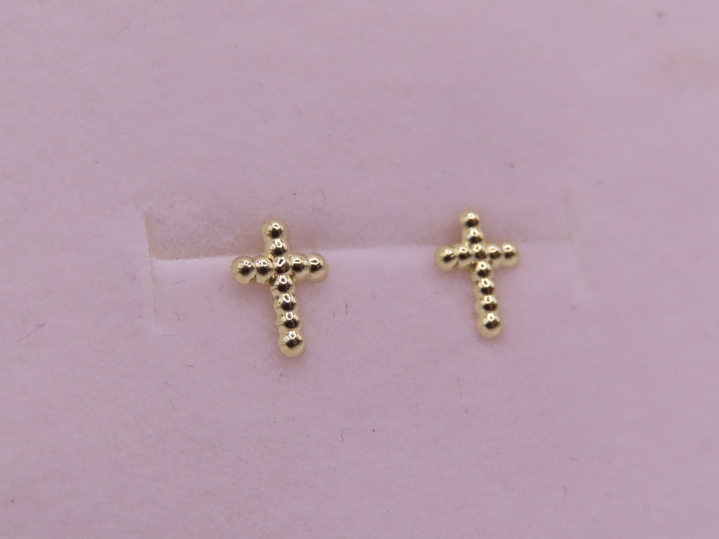 10k Gold Cross Earrings