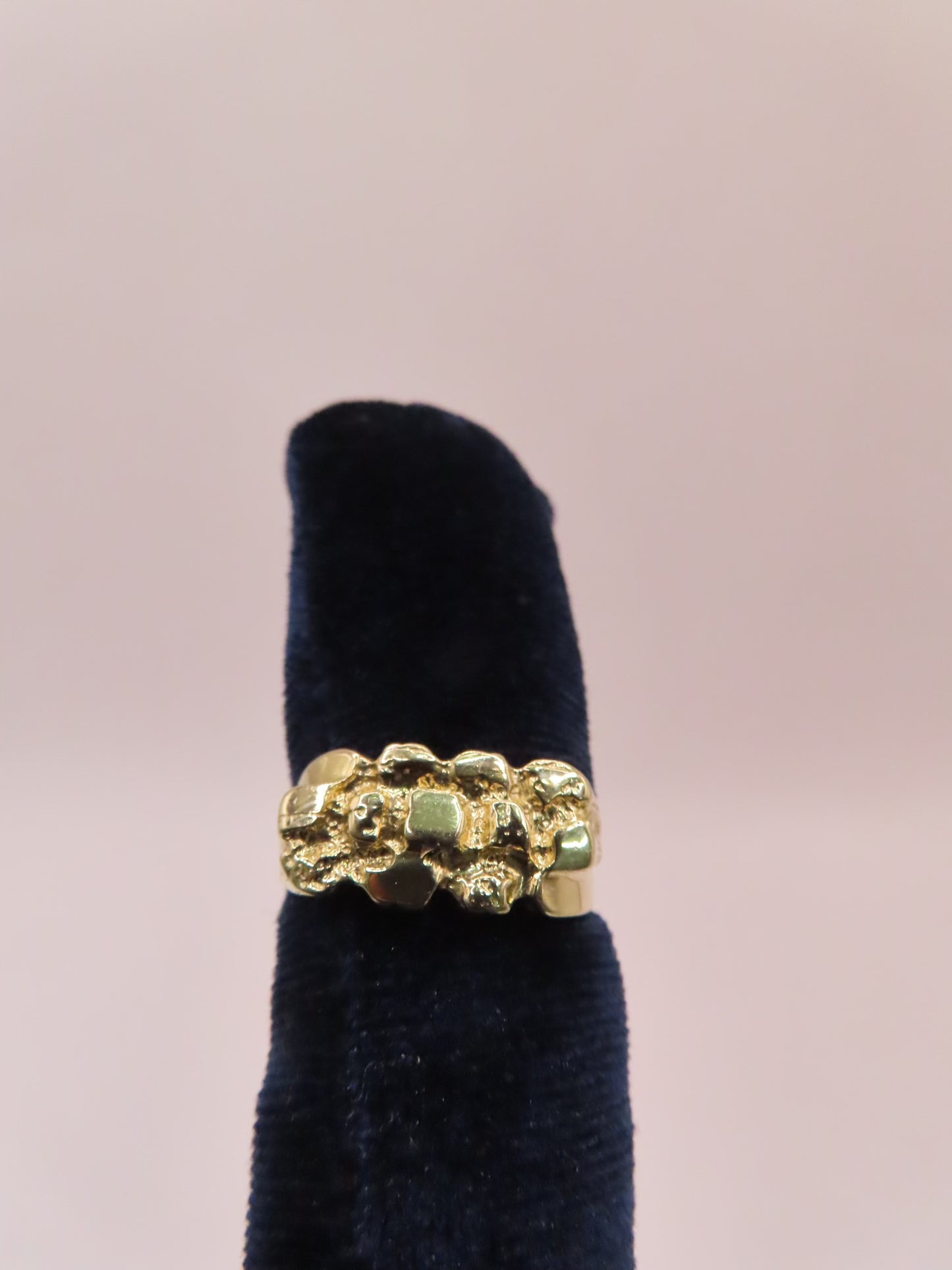 14k nugget ring size 8.5(4.98gr)