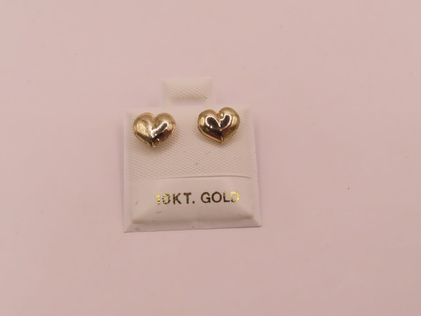 10k Gold heart earrings