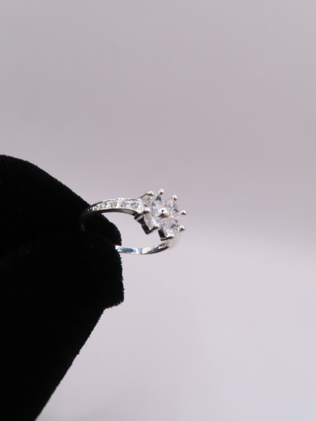 925 silver flower ring