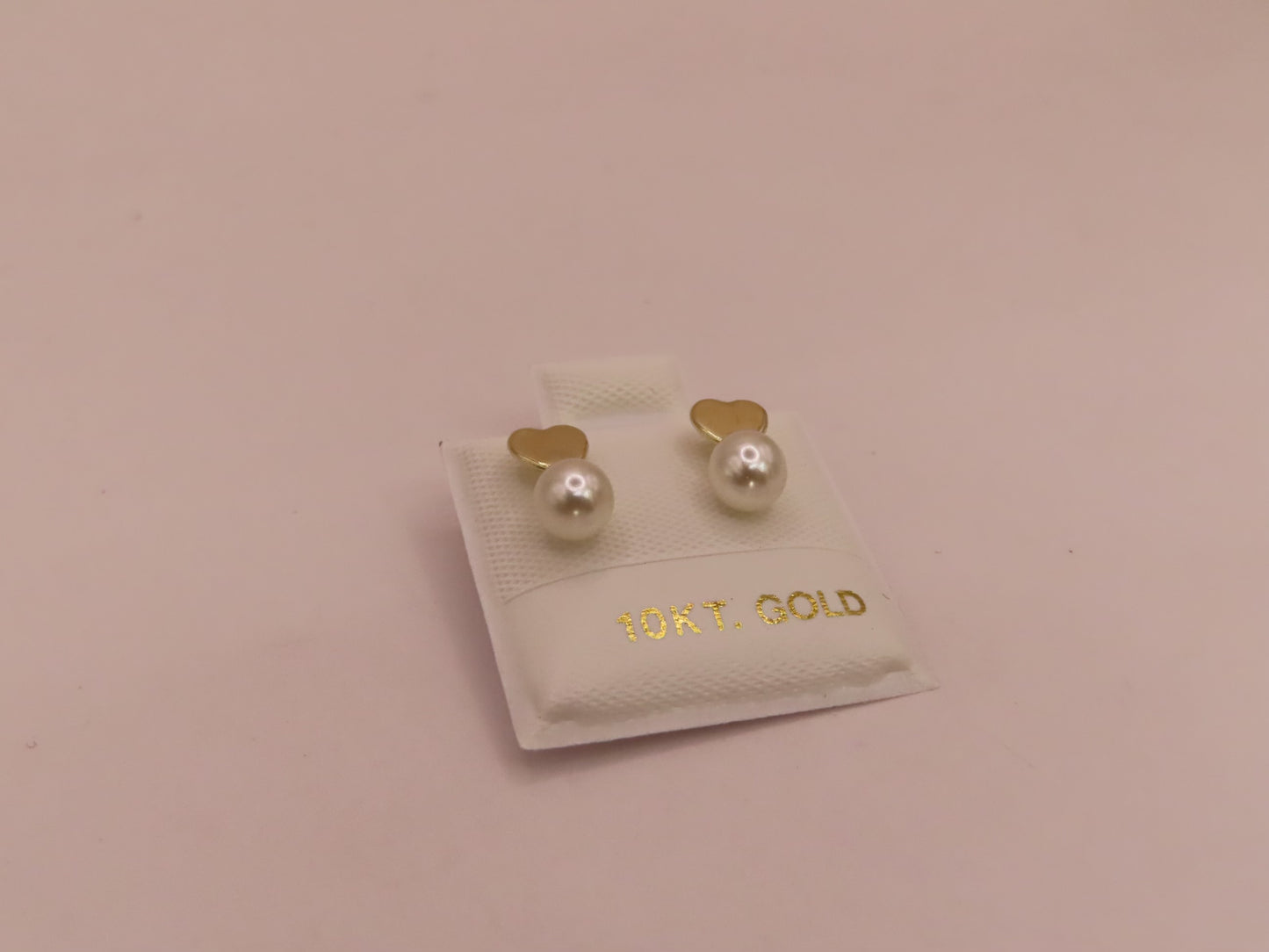 10k Gold heart earrings