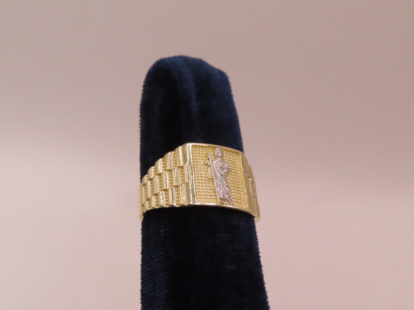 14k Gold San Judas Ring