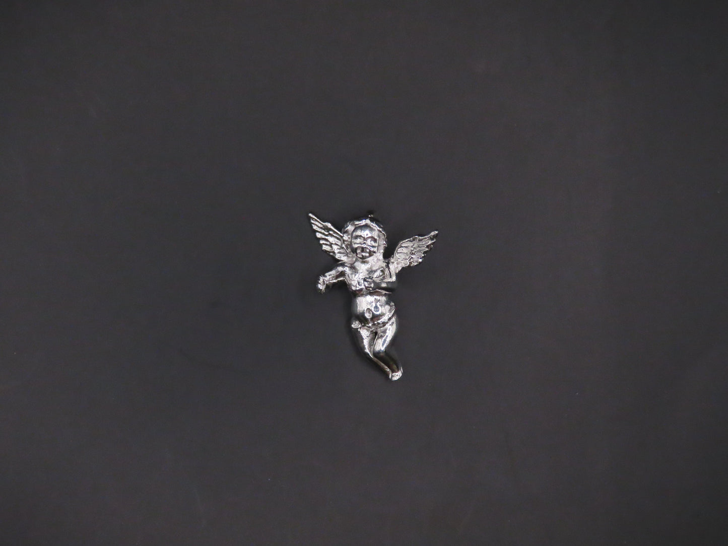925 Silver angel pendant 1in