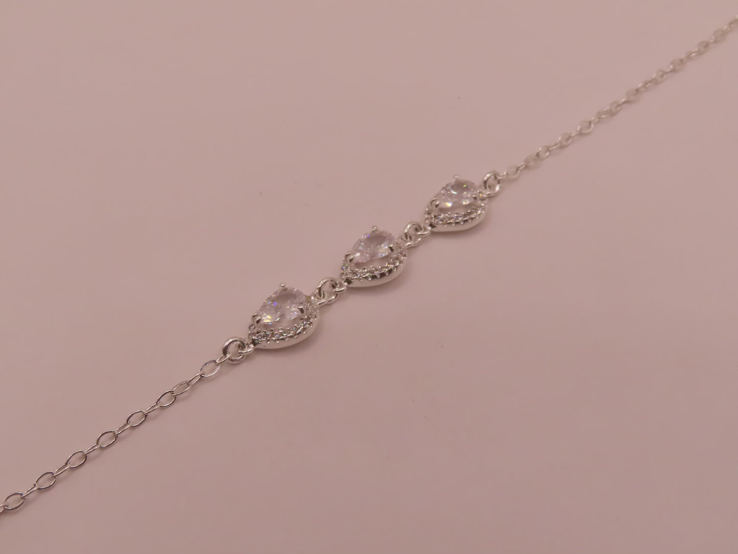 925 silver bracelet 7.5in