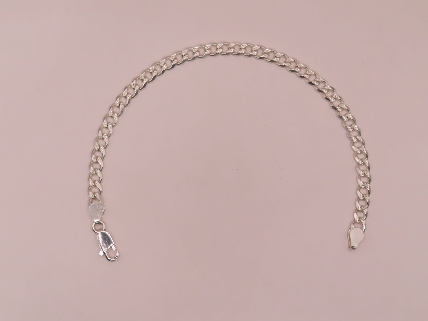 925/silver diamond cut bracelet