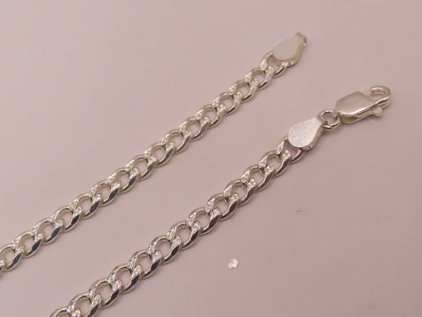 925/silver diamond cut bracelet