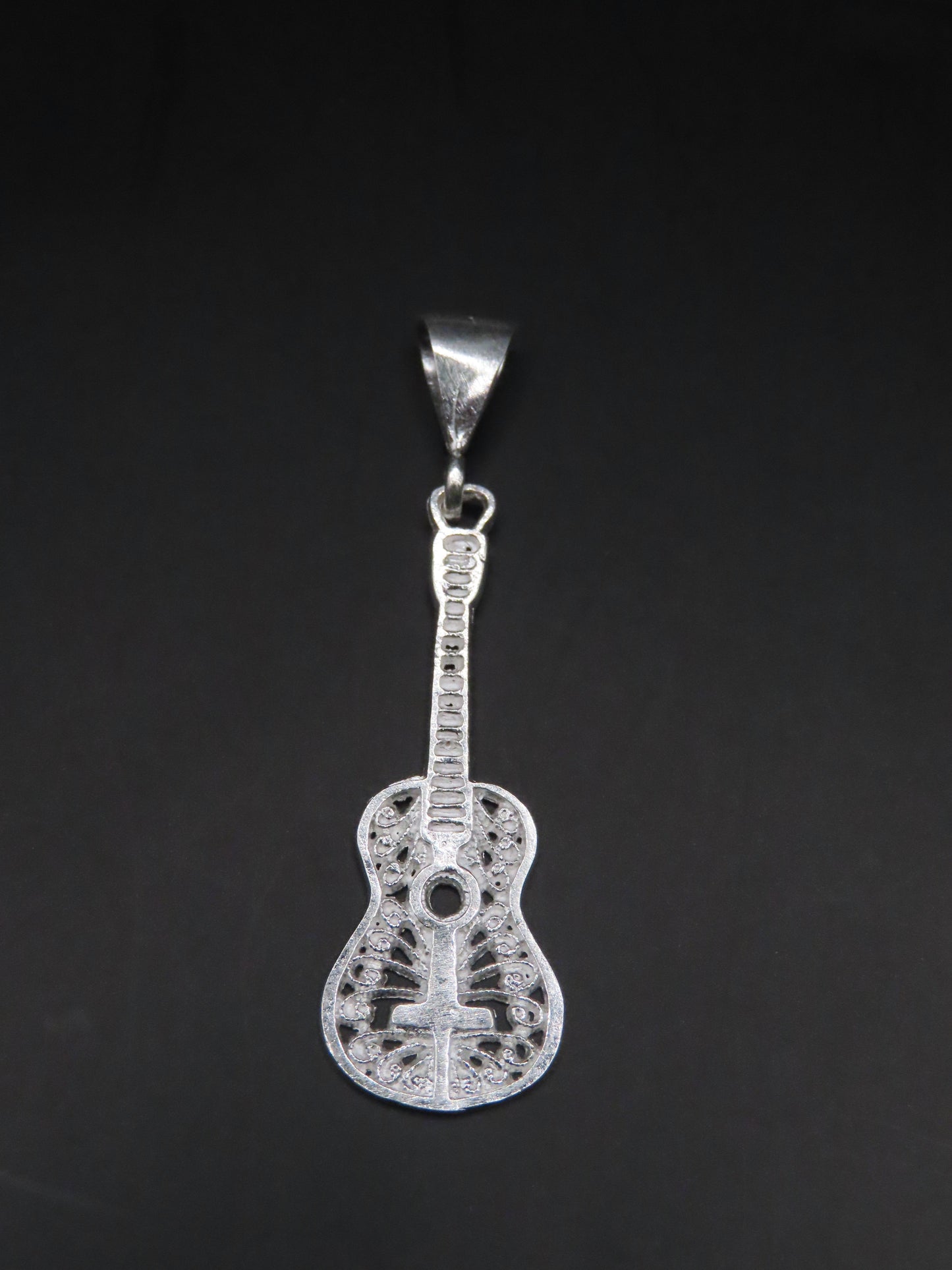 925 Silver Guitar 1.9in