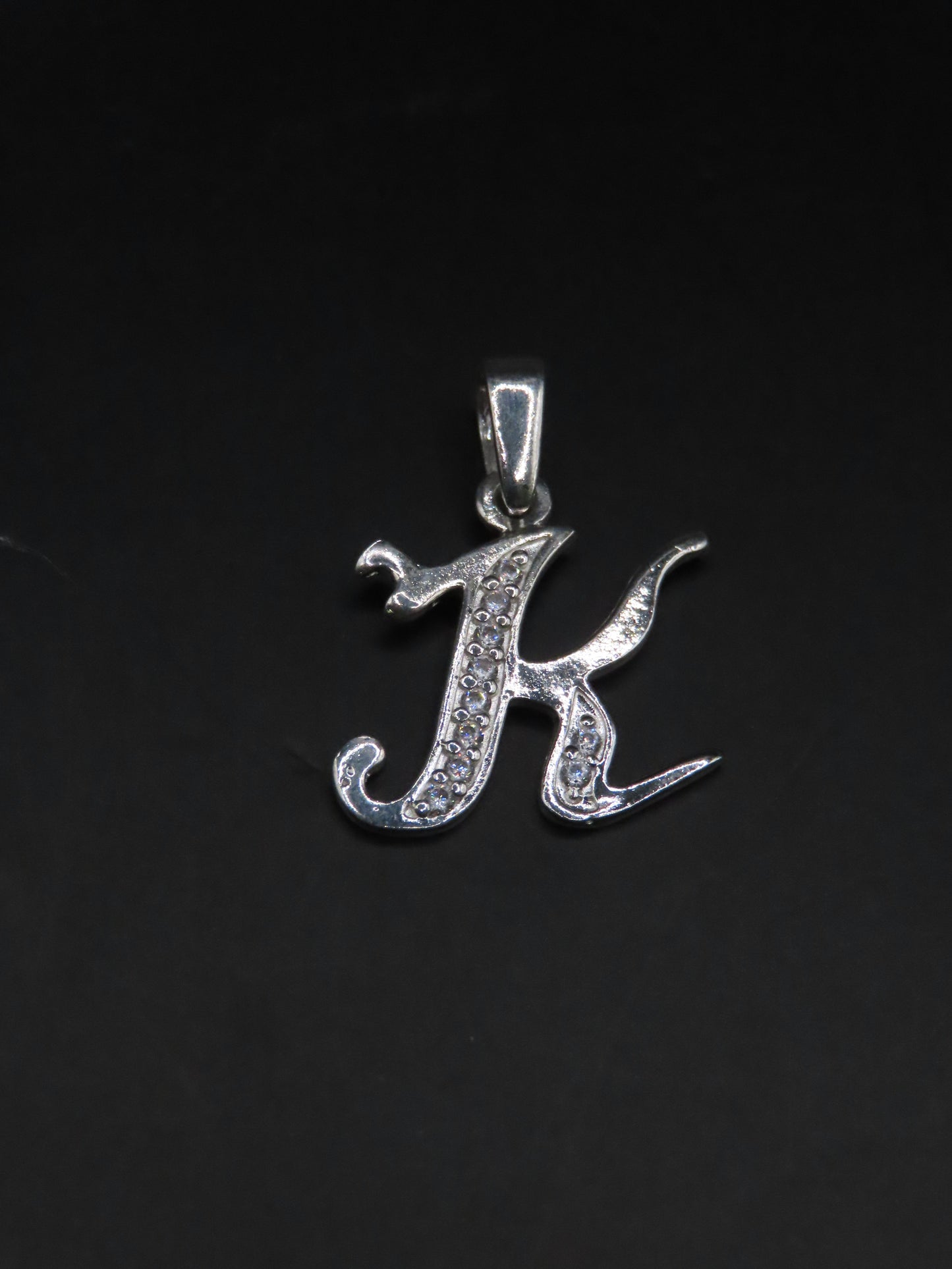 “K” 925 SILVER LETTER