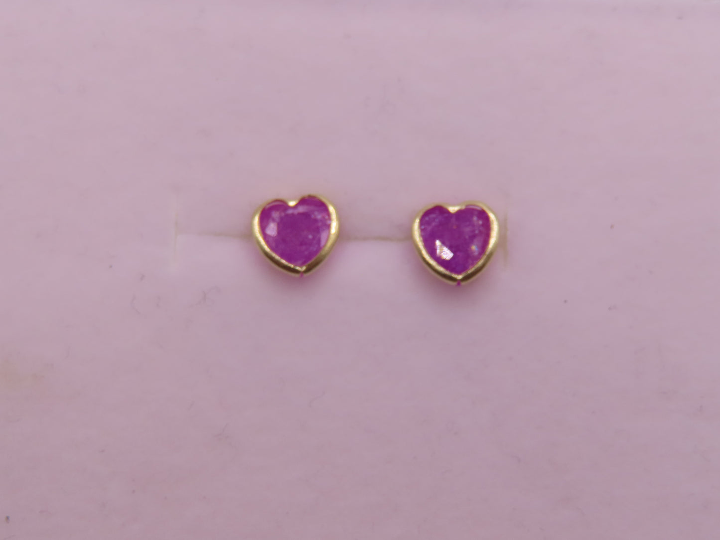 10k Gold Heart Earrings