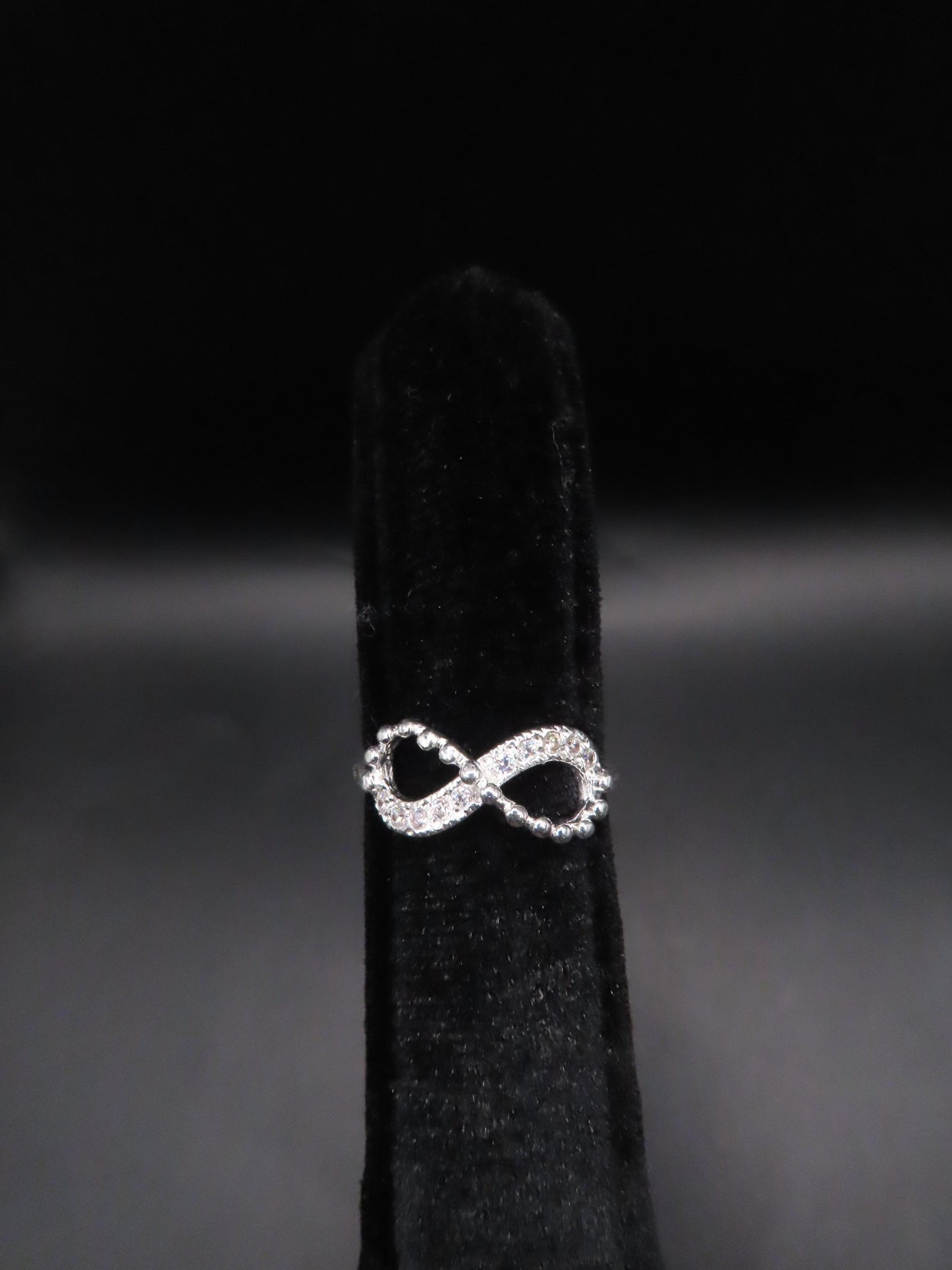 925 silver infinity ring sz/9