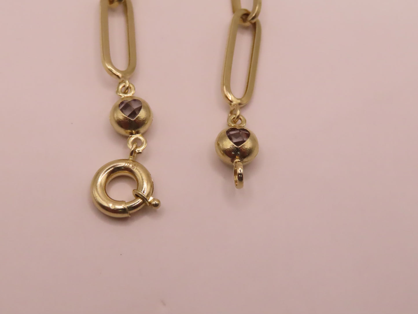 14k Gold bracelet 7in