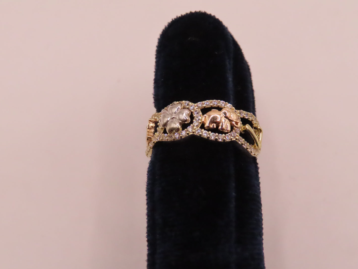 14k Gold Lucky Ring (Yellow, Pink, White)