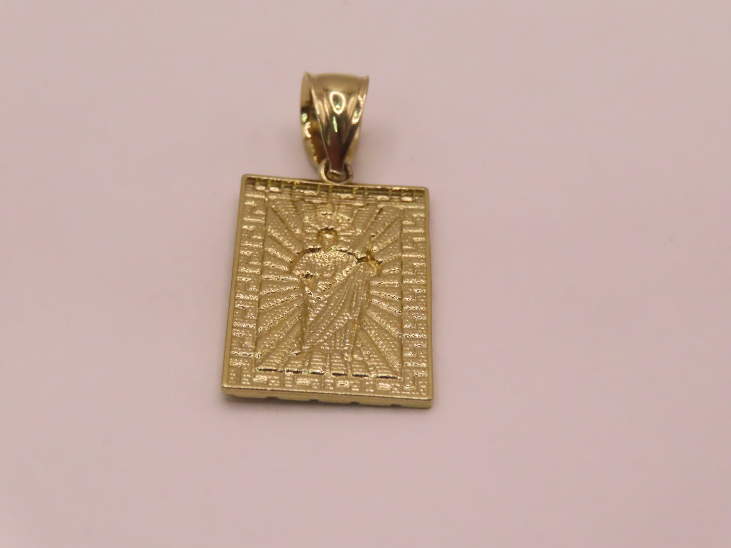 14k Gold San Judas Pendant 1.5in