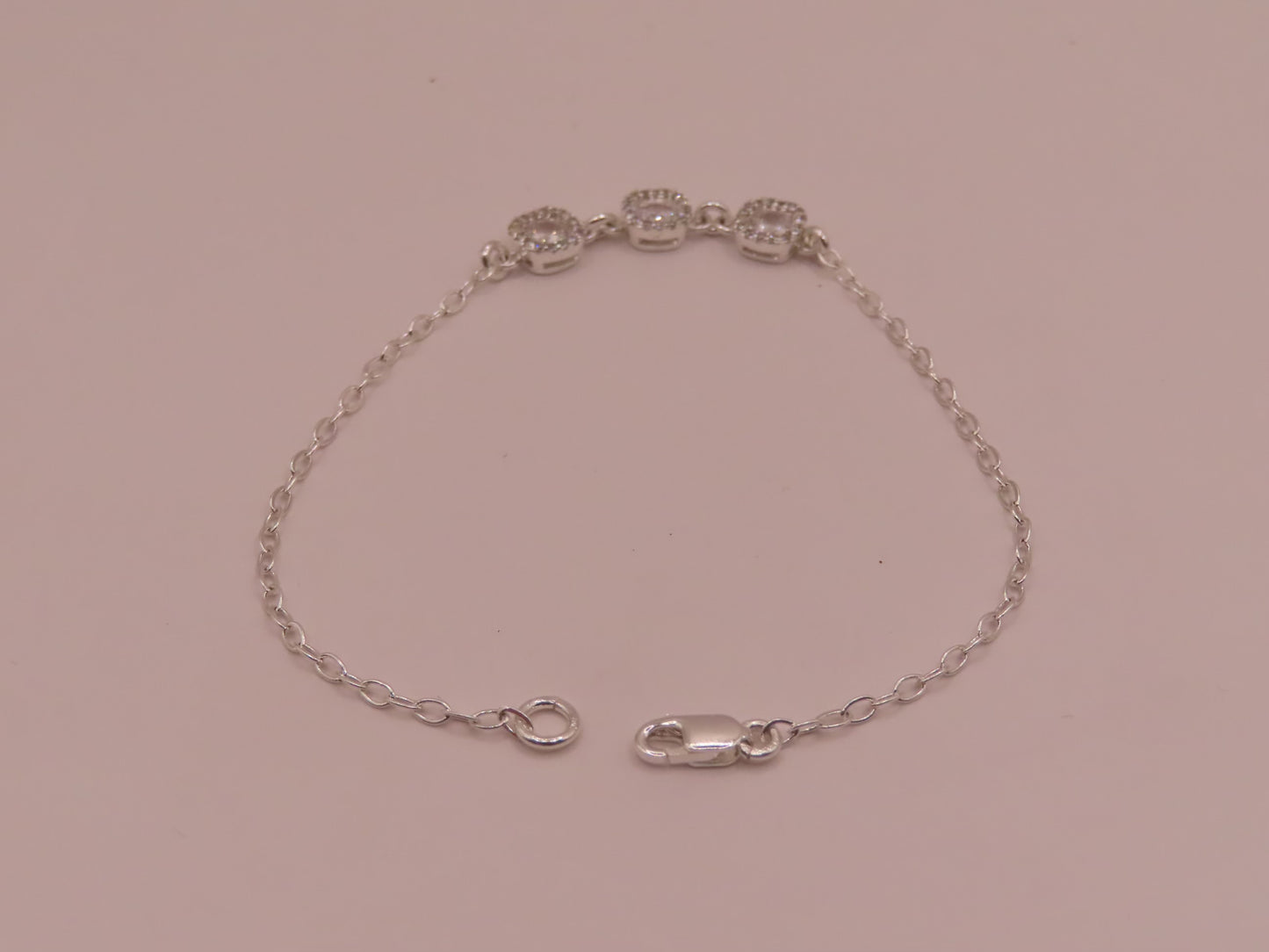 925 silver bracelet 7in
