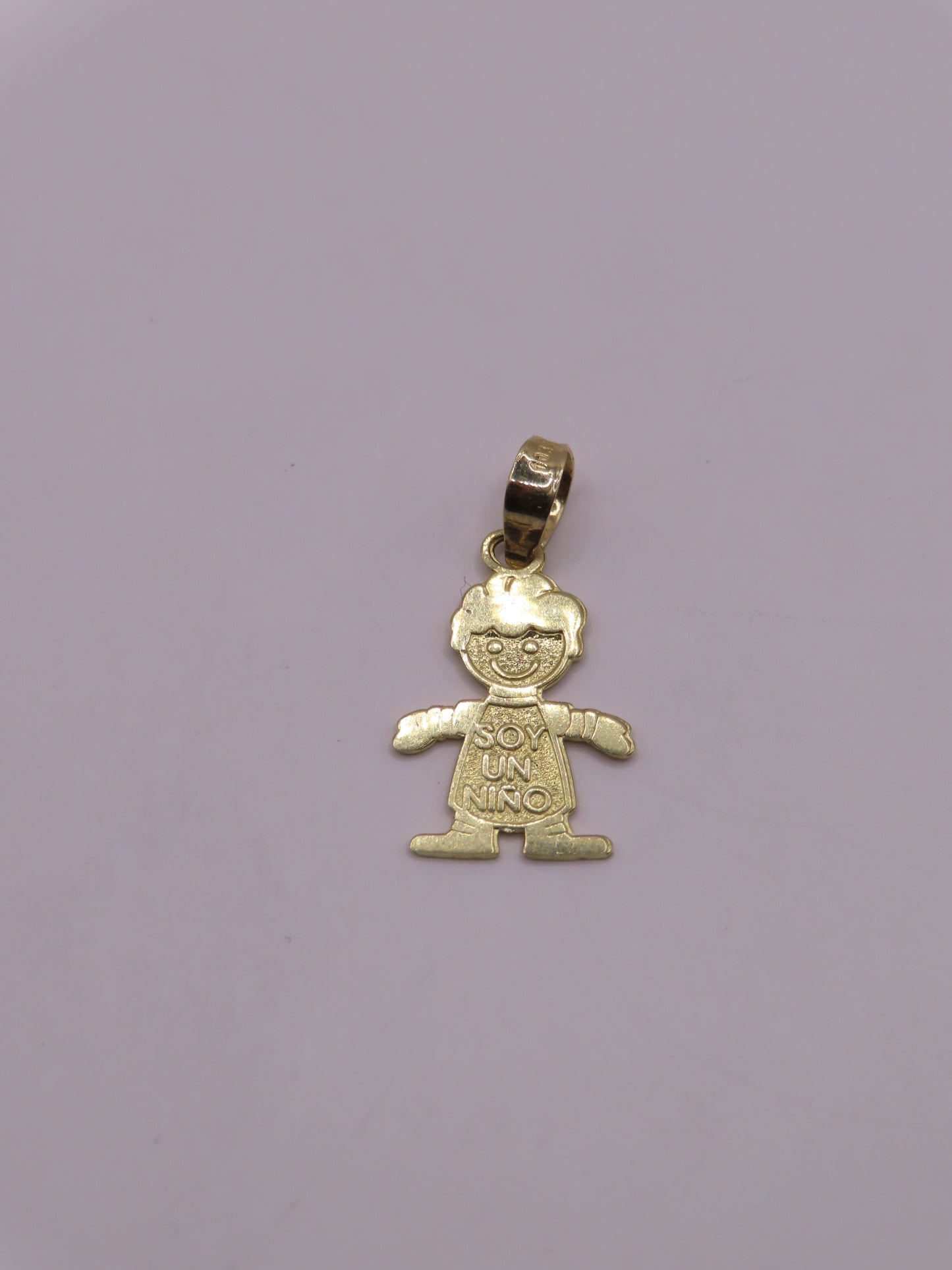 10k Gold boy pendant