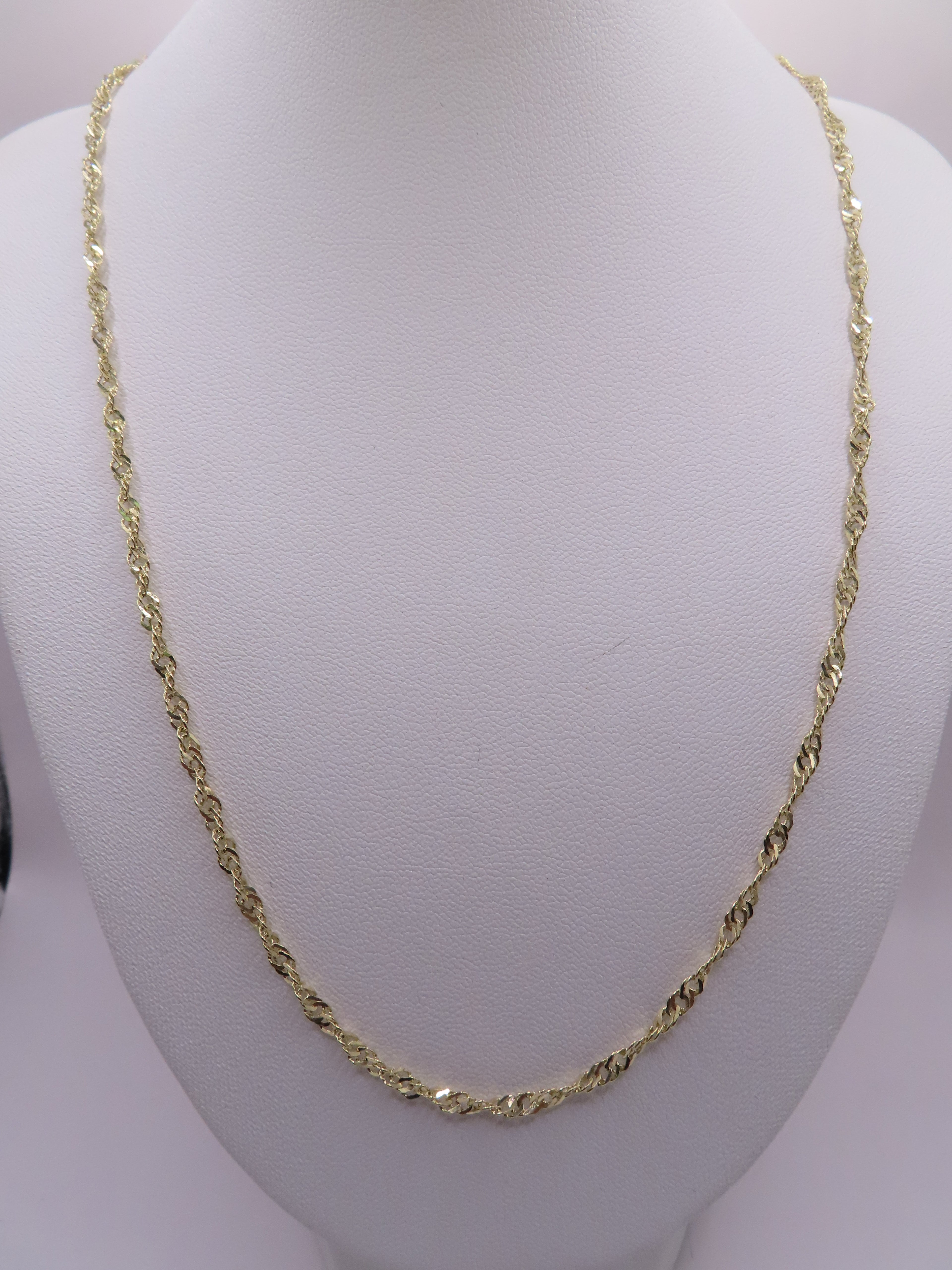10k Gold Singapore Chain 18in/3mm