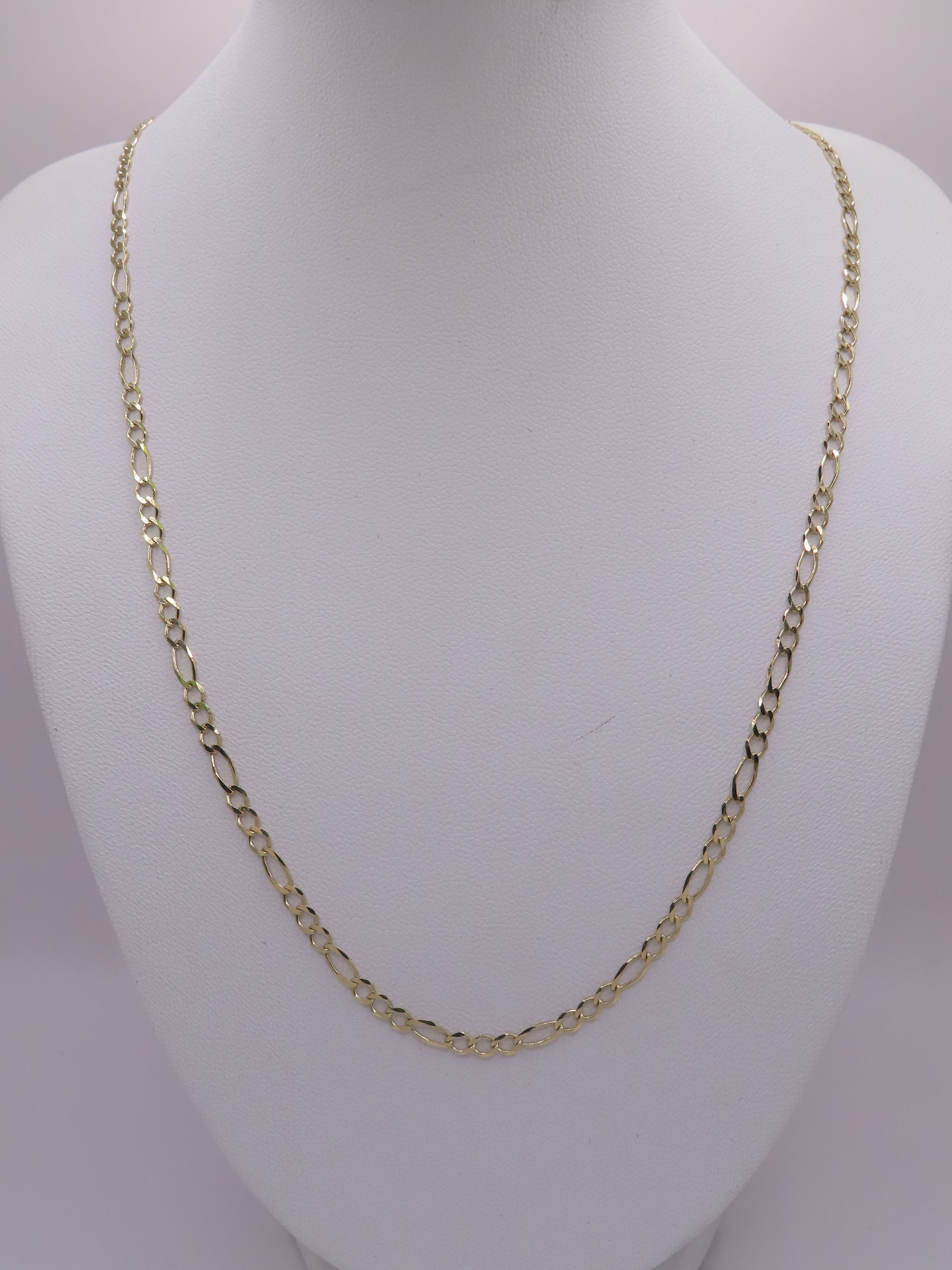 10k Gold Figaro Chain 23in/3mm (4.56g)