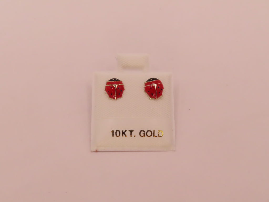 10k Gold ladybug earringsñ