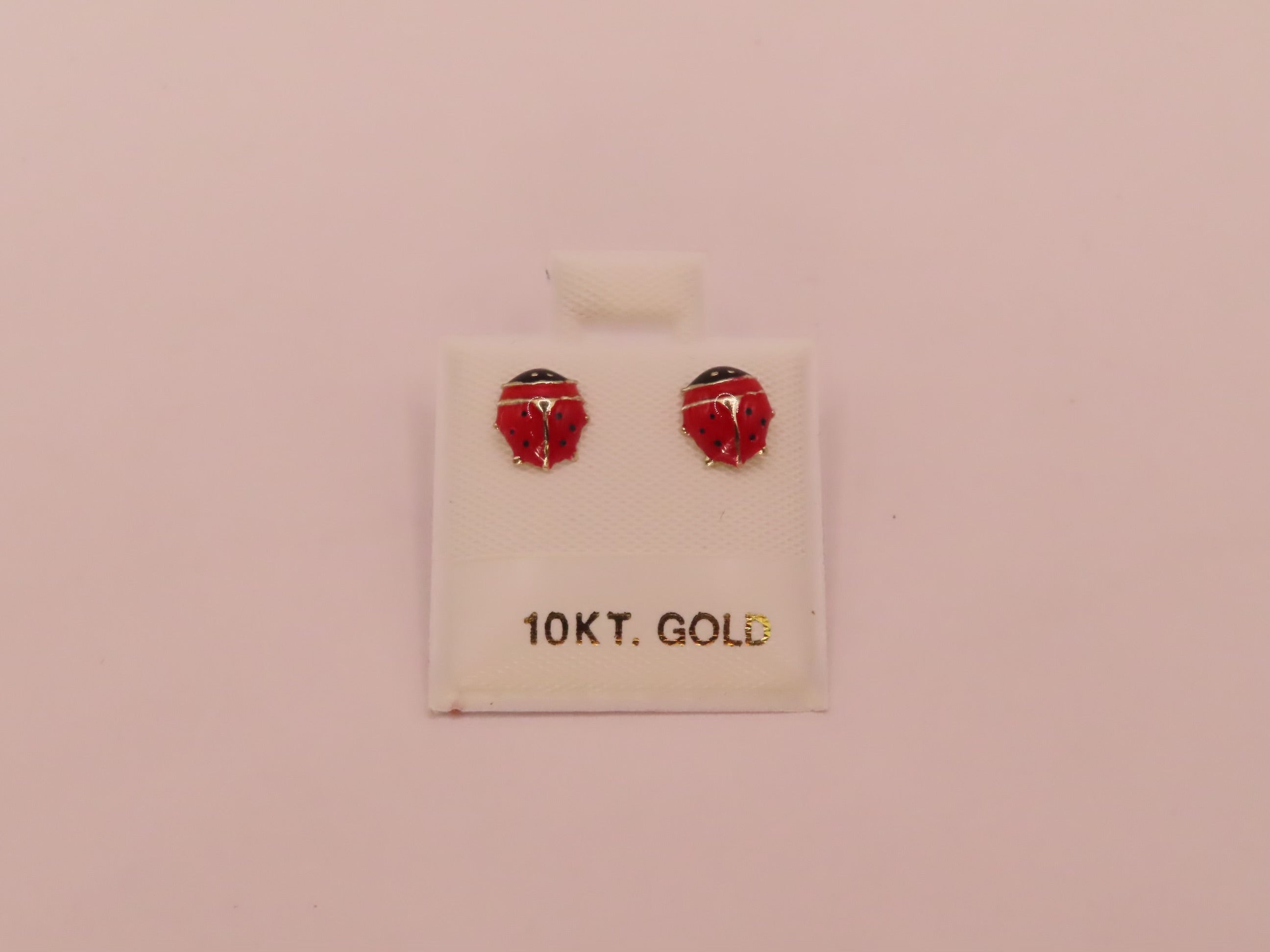 10k Gold ladybug earringsñ