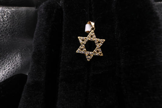 Star of David pendant 10k gold