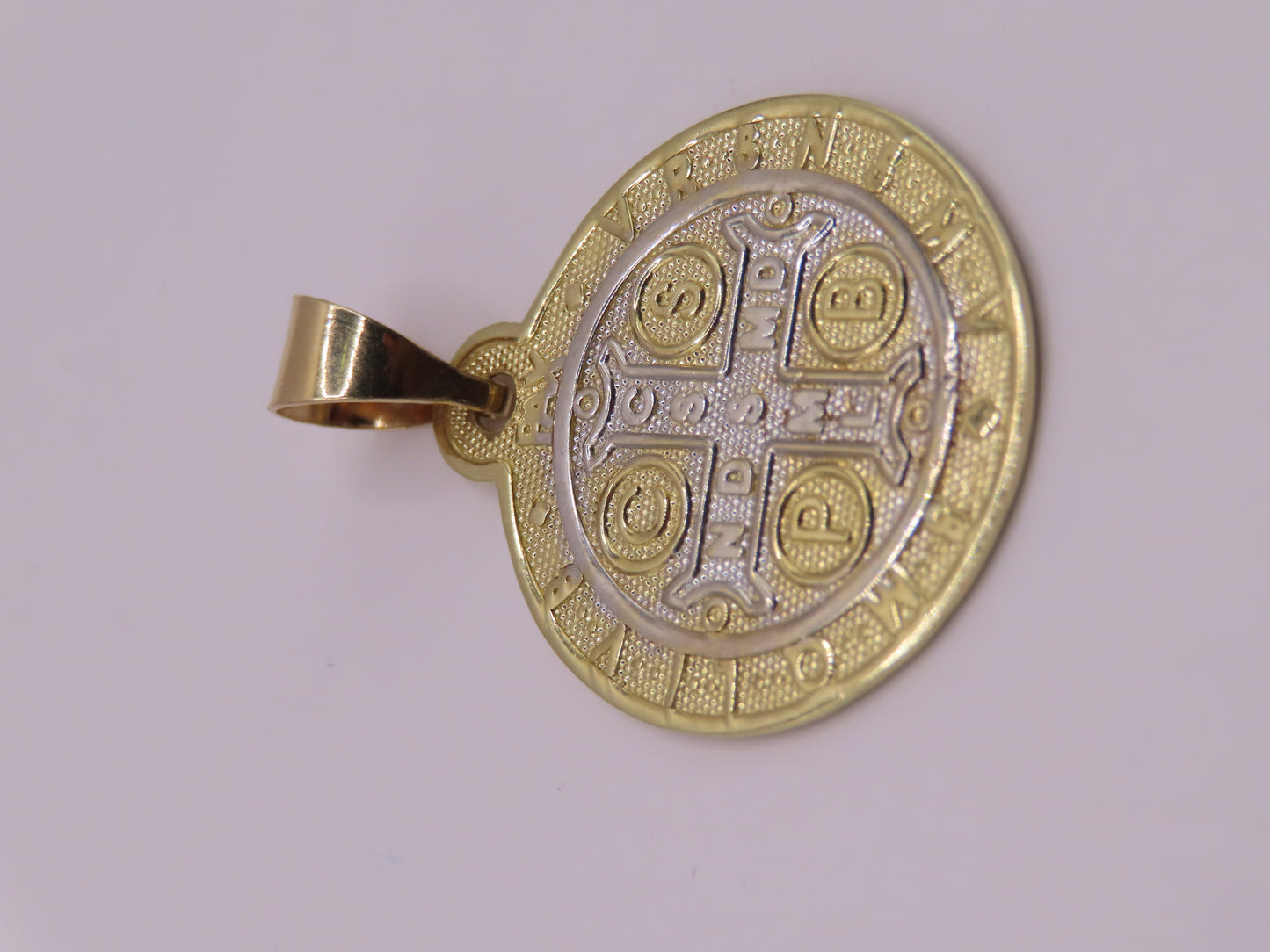 10k Gold San Benito Pendant 1.5in  (5.23g)
