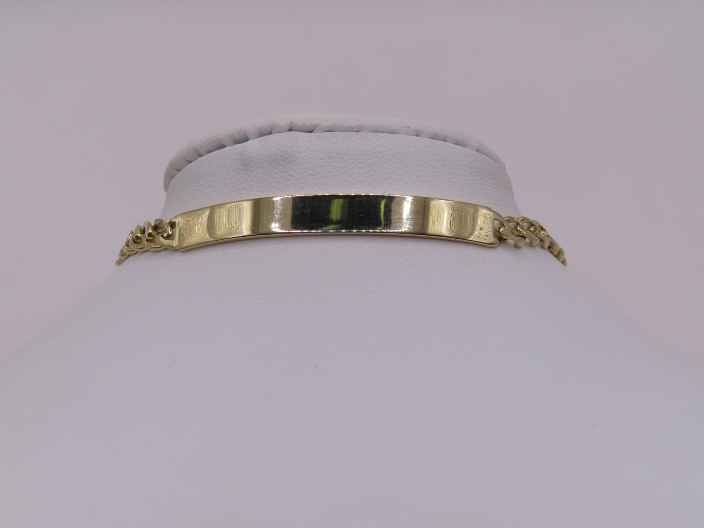 10k Gold diamond cut Cuban bracelet 7.5in/5mm(10.59g)