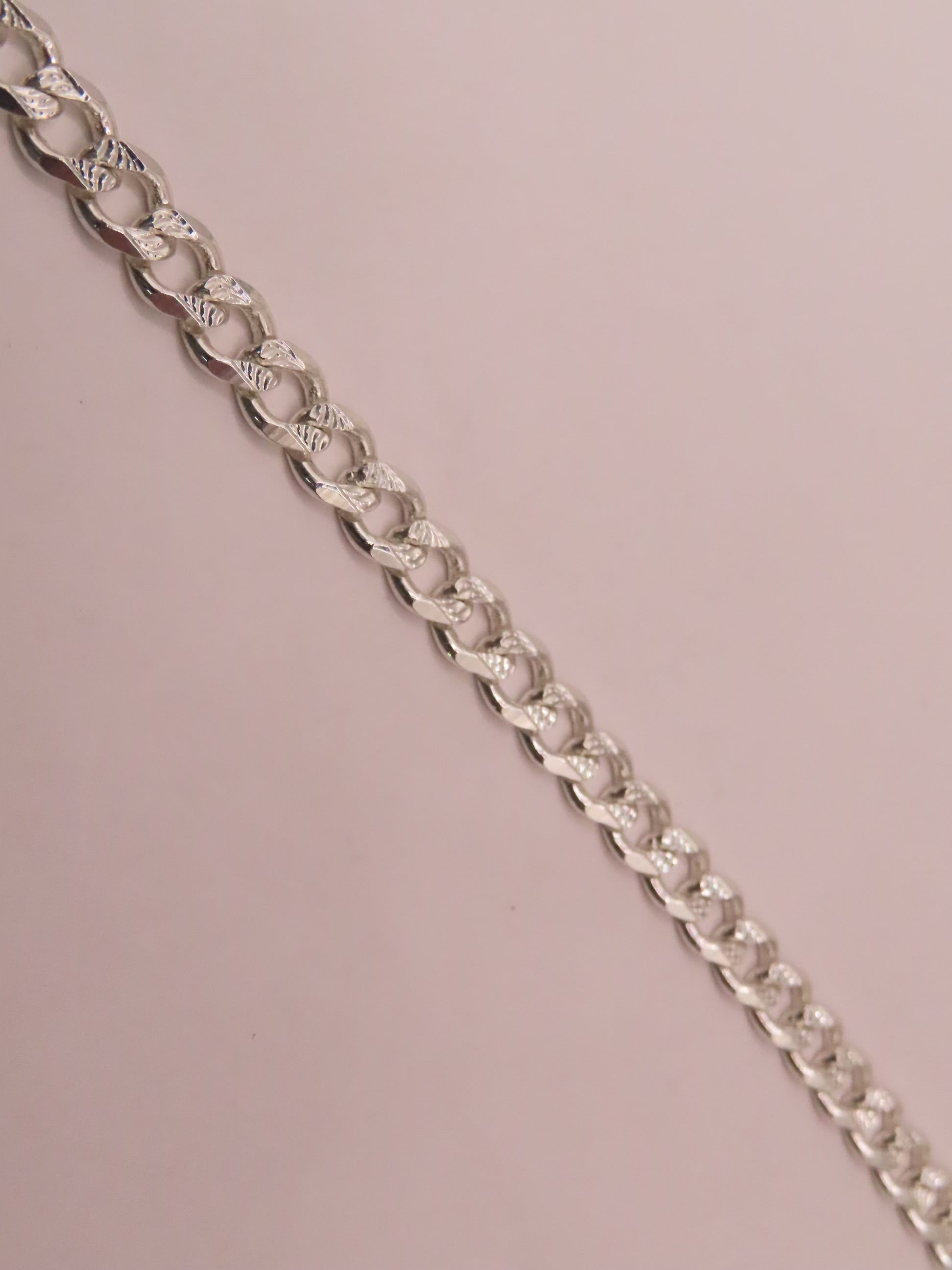 925 diamond cut Cuban chain 8in/8mm