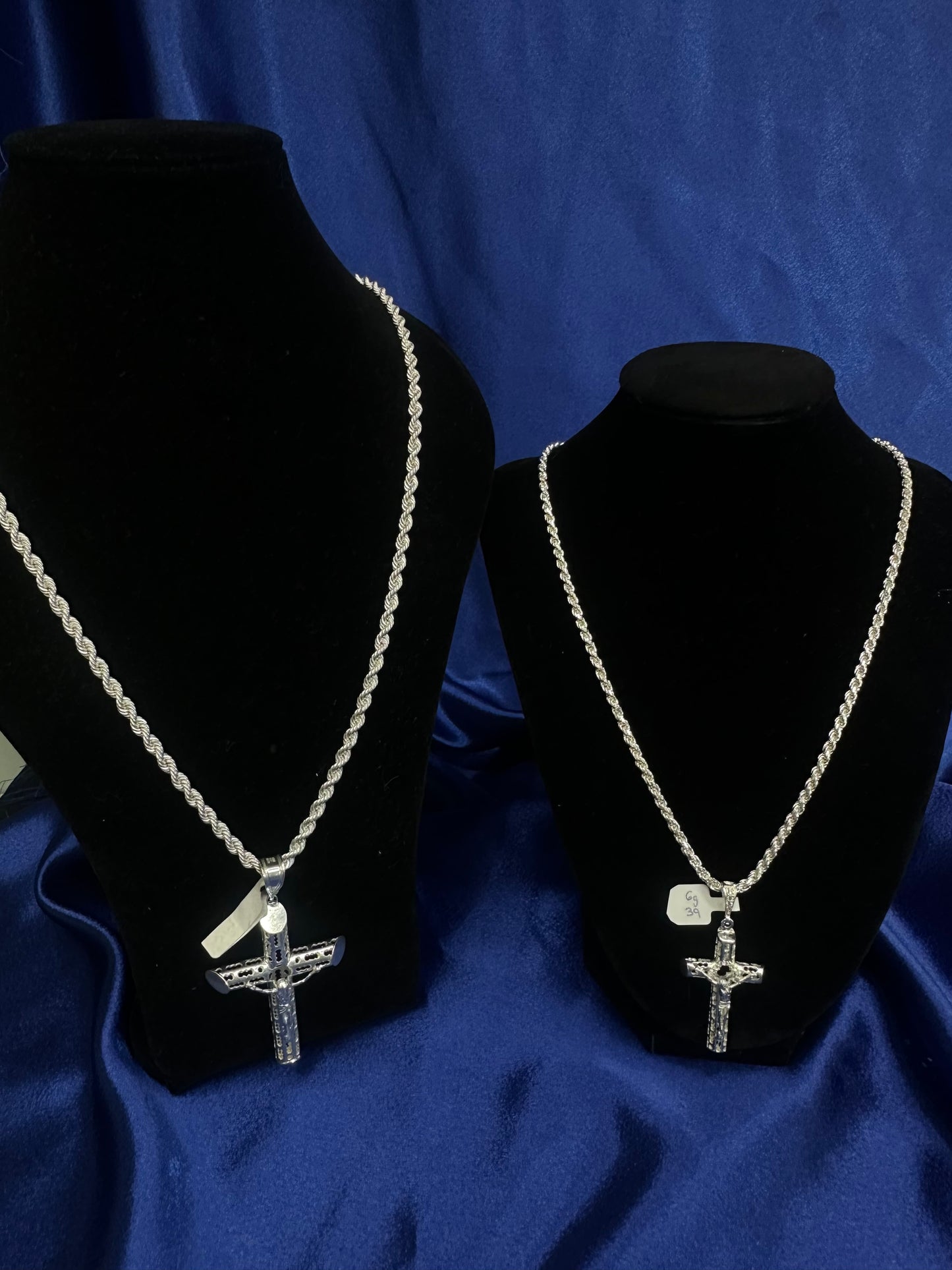 Rope & cross sets 925 silver
