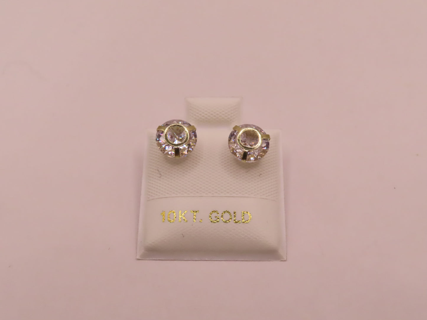 10k Gold zirconia earrings