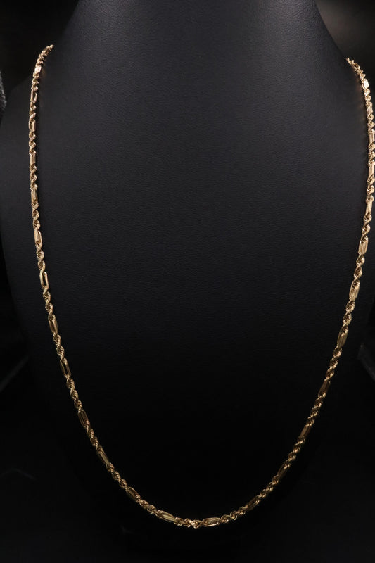 10k gold Milano chain 24in/3mm (16.20gr)