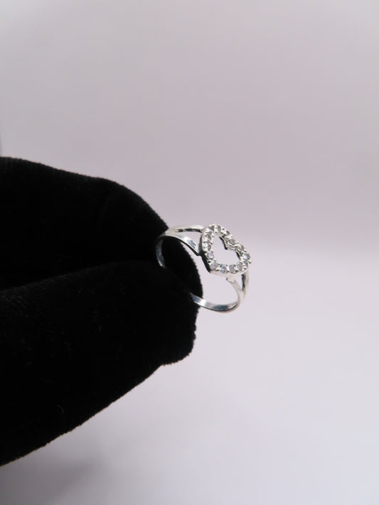 925 silver heart ring