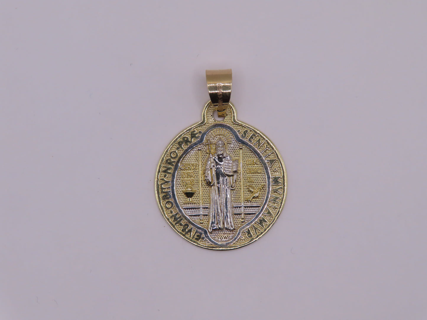 10k Gold San Benito Pendant 1.5in  (5.23g)