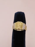 14k gold San Judas ring side/10.5 (6.02gr)