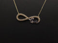 14k Gold infinity love necklace