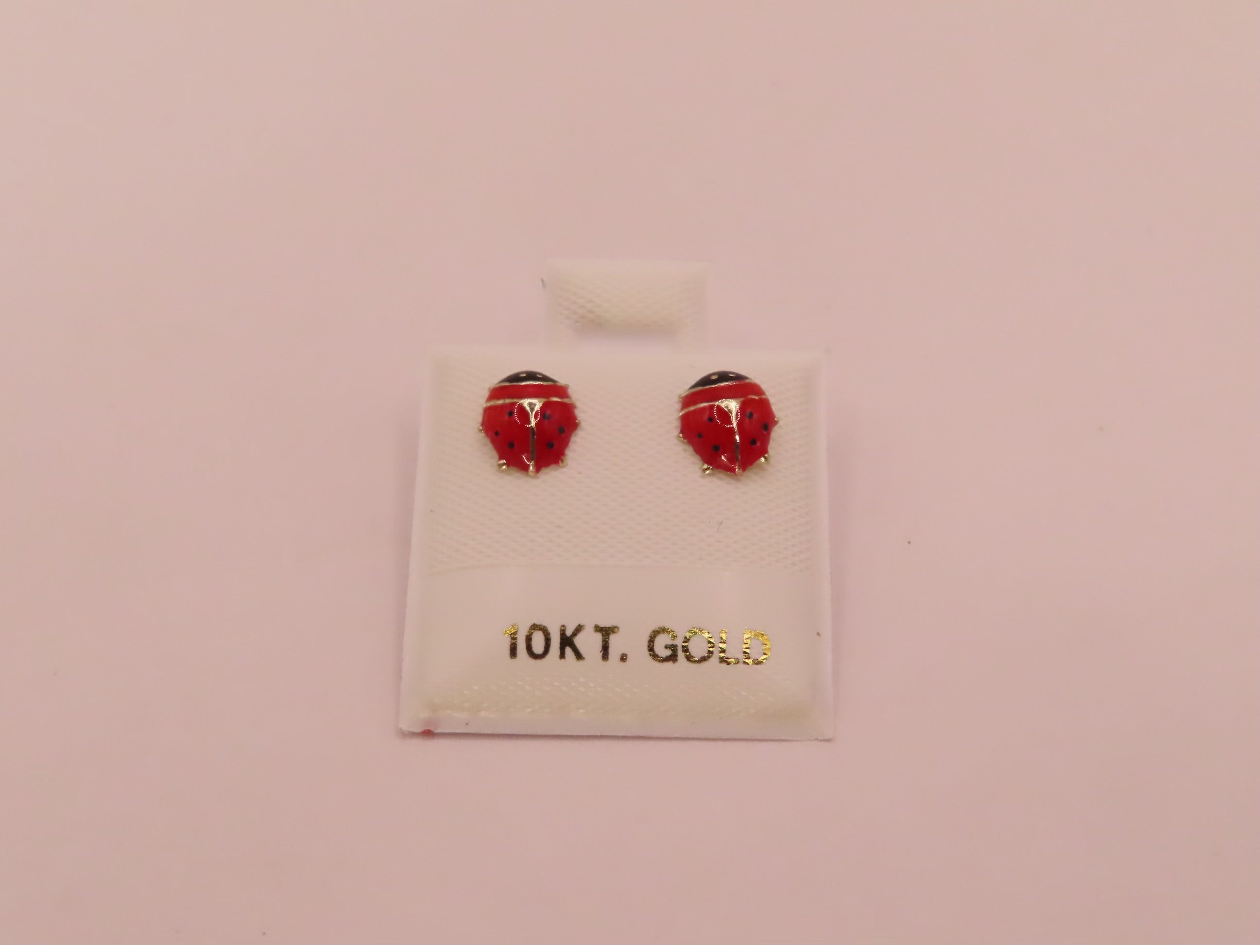 10k Gold ladybug earringsñ