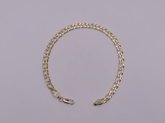 10k gold Rambo bracelet 7in/4mm
