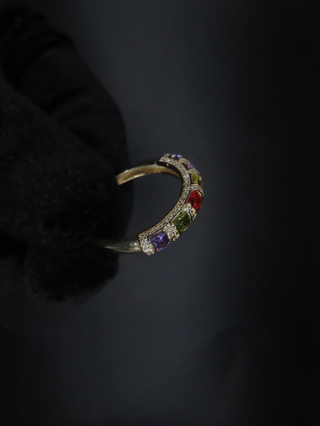 10k Gold rainbow ring