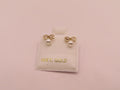 10k Gold mini bows earrings