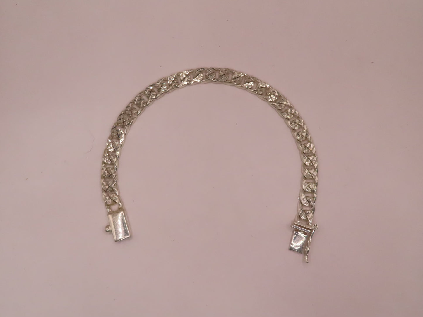 925 silver cuán Link bracelet 9in/8mm