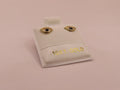 10k Gold Mini evil black eye earring