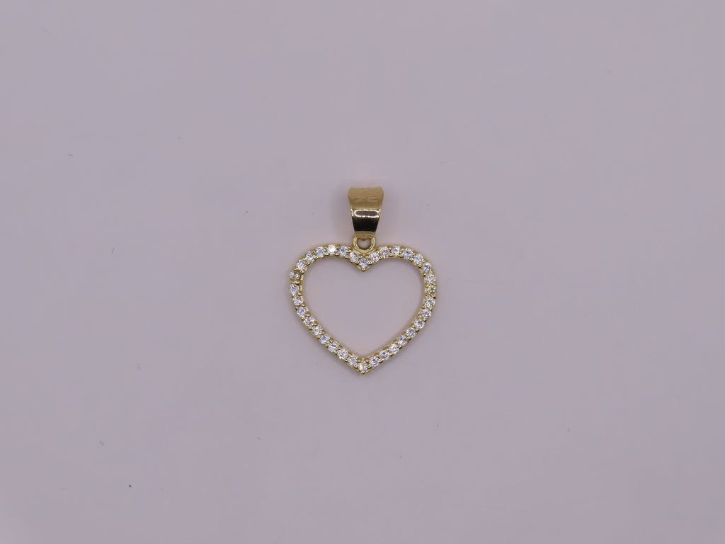 10k Gold Heart .8in  (1.08g)