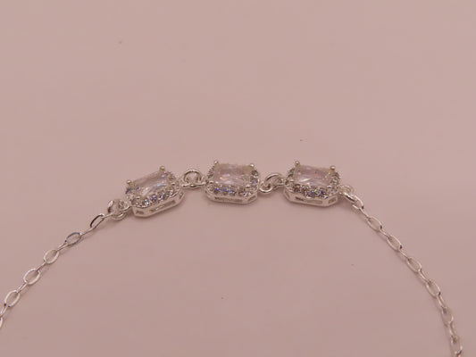 925 silver bracelet 7in