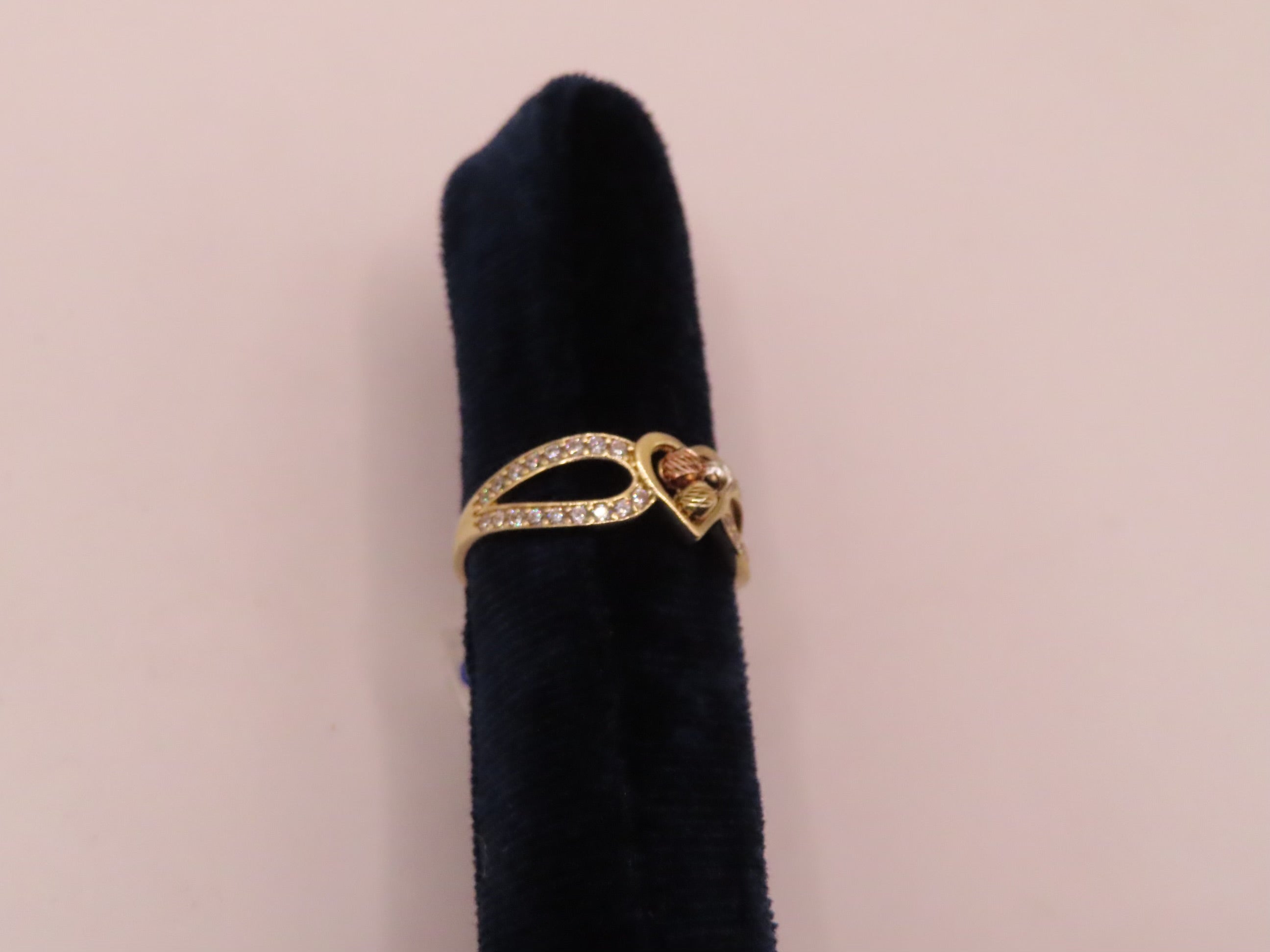 14 Gold Heart Ring ( Yellow, Rose, White)