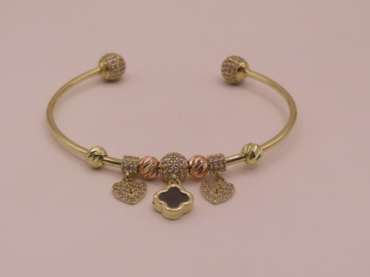 2 tones gold bracelet