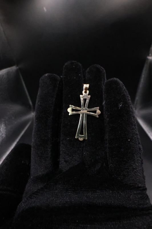 Cross pendant 10k gold