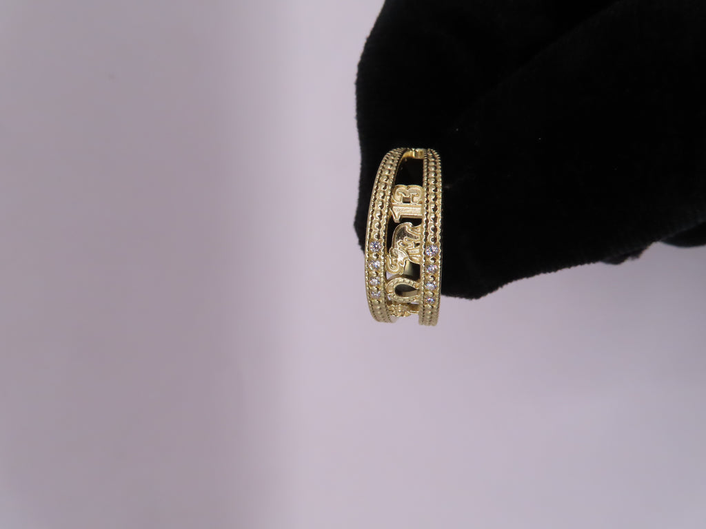 10k Gold Good Luck Ring