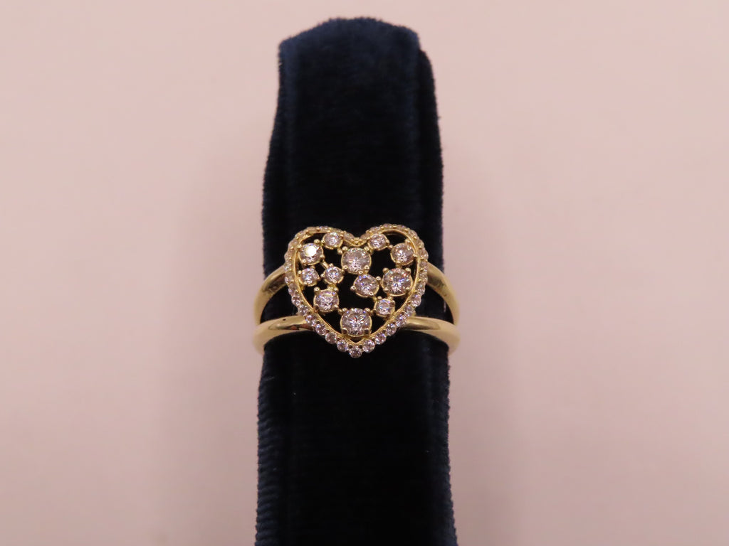 14k Gold Heart Ring